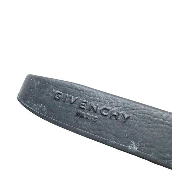 Givenchy Black Platform Rubber Logo Slide On Pool Sandal Flip Flop womens 37 7 - Picture 11 of 13
